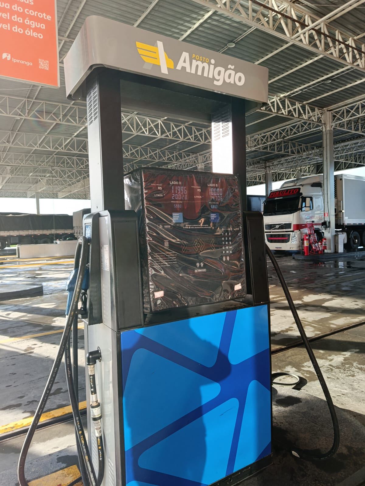 Bomba com tecnologia antifraude