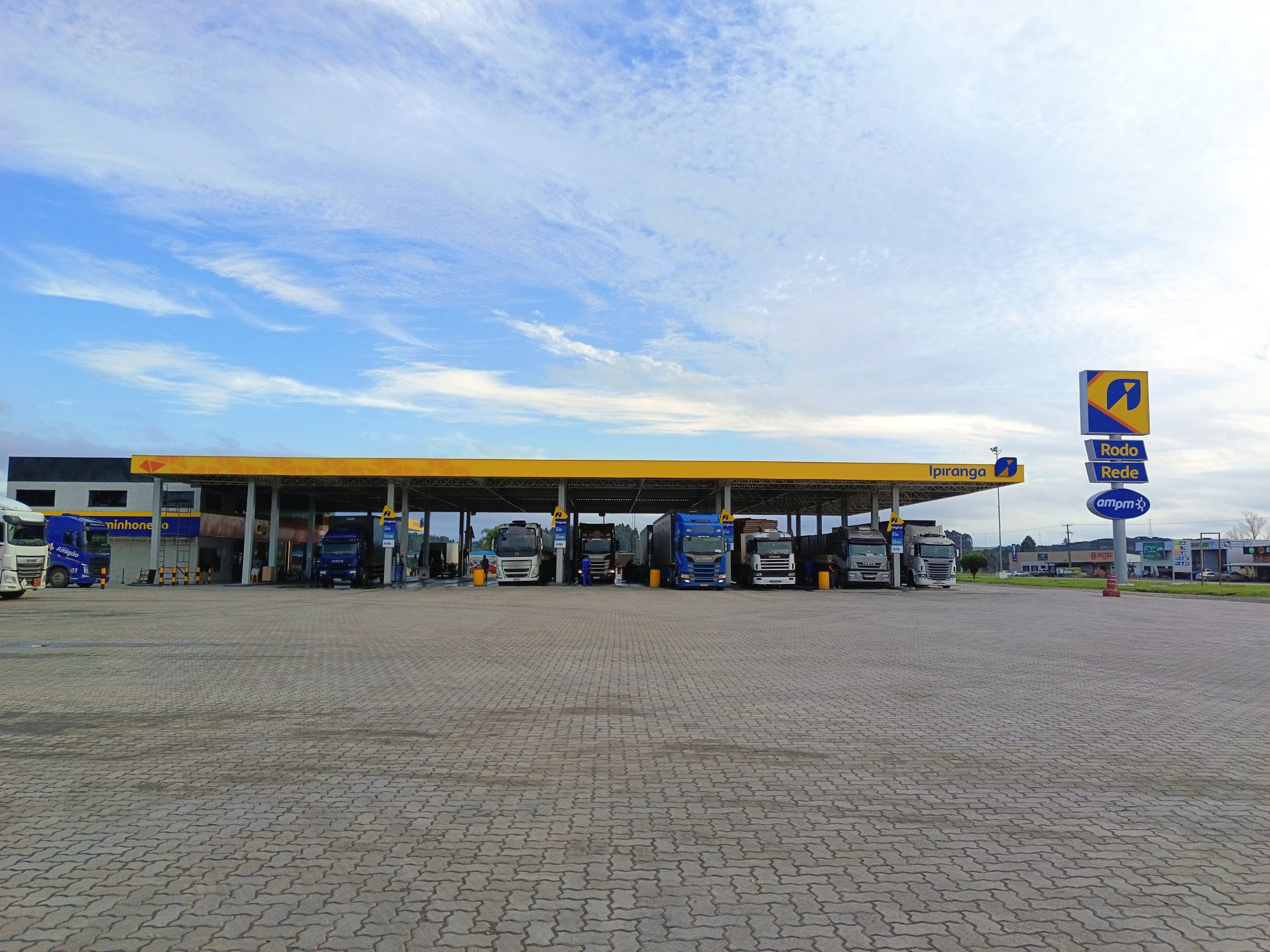 Vista geral do posto